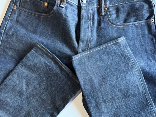 Gap 1969 Jeans Mens 34x34 Blue Kaihara Japanese Selvedge Denim Slim Raw - Picture 7 of 12