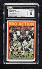 1972 Topps Pro Action Jim Nance #119 CGC 8
