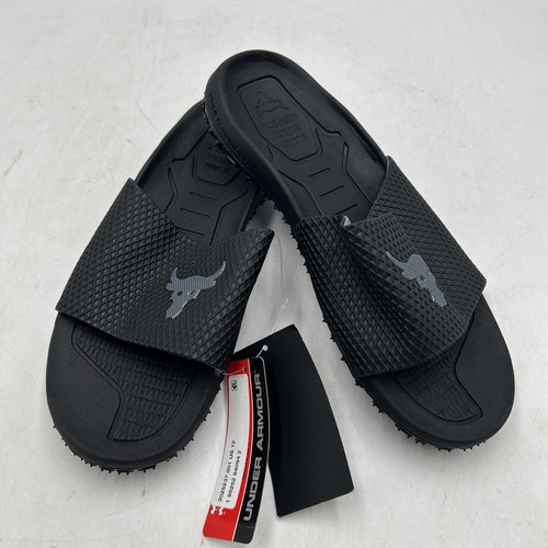 Under Armour Project Rock Slides Herren Größe 12 UA M Rock SL 2.0 Michelin Sohle