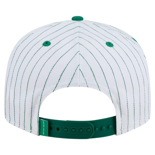 Men's New Era  White Boston Celtics Deceptor Pinstripe 9FIFTY Snapback Hat - Bild 4 von 5