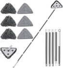 Window Cleaning Kit, 3 in 1 Adjustable Window Washing Squeegee Kit with Extensio