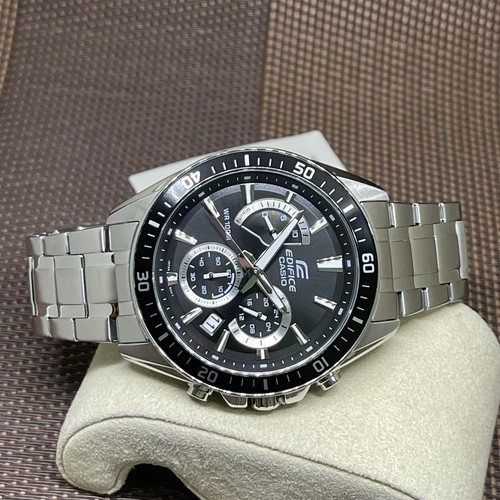 Casio Edifice EFR-552D-1A Black Retrograde Chronograph Stainless Steel Men Watch - Picture 4 of 8