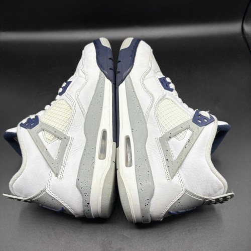 Air Jordan 4 Retro Midnight Navy GS taglia 7Y donna taglia 8,5 408452-140 - Foto 7 di 12