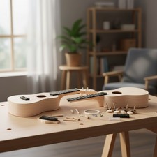 DIY Ukulele Kit - Build Your Own Personalized 21-Inch Koa Wood Instrument