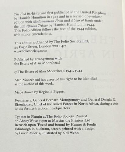 The Desert War Trilogy by Alan Moorehead Folio Society 2010 HB - Bild 20 von 24