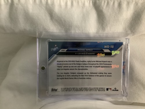 2024 World Series MLB Champions Michael Kopech Numbered 10/10 - Foto 3 di 5