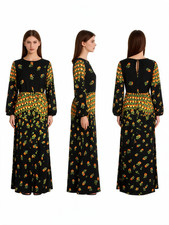 Scoop Women's Maxi Dress Floral Black