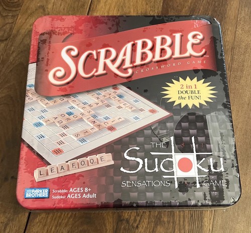 Scrabble & Sodoku Double Game Set - Brand new in Unopened Tin! - Picture 1 of 5