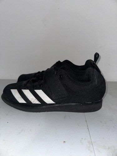 Adidas Powerlift Gewichtheben Schuhe Herren Größe 10,5 schwarz weiß Riemen Training - Bild 3 von 12