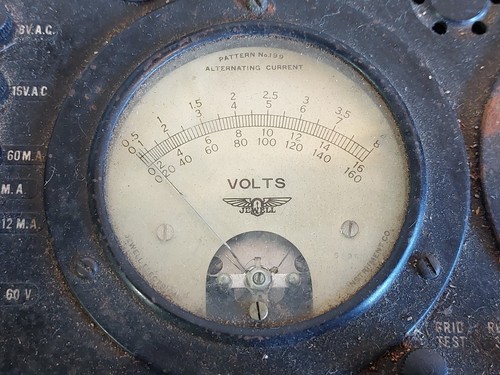 For Parts or Display JEWELL 199 Set Analyzer Steampunk Tube Tester Broken - Picture 3 of 12