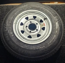(QTY 1) Trailer King RST ST175/80R13 Trailer Wheel & Tire Assembly 5-Lug Rim