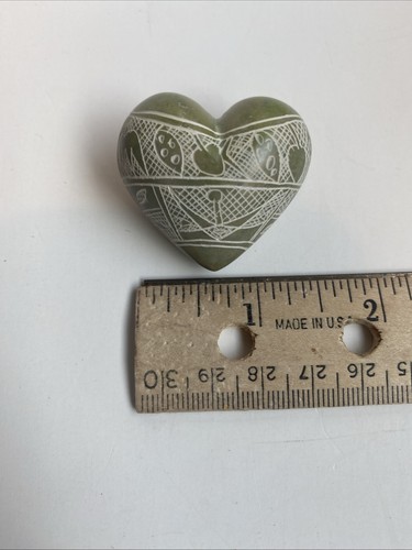 7 Pisapapeles Corazón Jabonera De Colección Pintados y Tallados a Mano Hechos en Kenia - Imagen 9 de 12