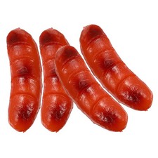 4 Pcs Fake Food Realistic Sausage Artificial Hot Dog Market Props