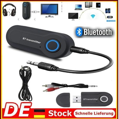 Bluetooth Transmitter Wireless 3.5mm Audio Sender Adapter USB PC TV Kopfhörer