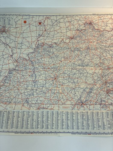 1951 Texaco gas station map Arkansas Louisiana Mississippi Kentucky Tennessee - Picture 7 of 19