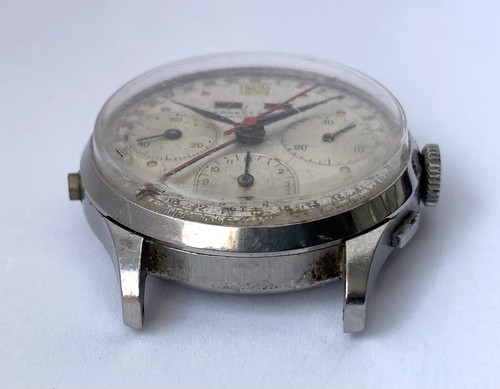 1950s Ernest Borel Incastar Triple date chronograph Valjoux 72c project watch - Picture 12 of 20