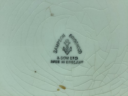 Vintage Sampson Bridgwood & Son Plates x Three - 26cm Diameter - Good Condition - Picture 10 of 11