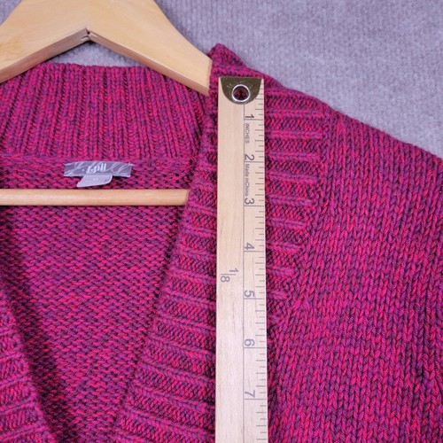 J. Jill Women’s Medium Mismatched Button Front Cardigan Cotton Blend Knit Top - Picture 4 of 7