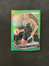 KIAH STOKES 2025 Panini Prizm WNBA Basketball GREEN Holo Las Vegas Aces #58