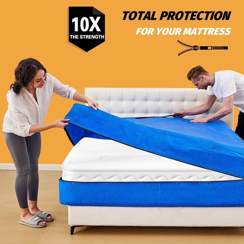 Mattress Bags for Moving, Mattress Protector Waterproof Mattress Cover Full S... - Picture 2 of 6