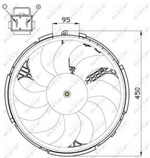 Fits NRF 47507 FAN, HEATSINK   DE Stock