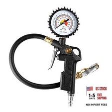 Tire Inflator Deflator Air Pressure Gauge With Rubber Hose 2-12 Dial Wheel Tire Inflator Deflator Air Pressure Gauge With Rubber Hose 2-12 Dial Wheel