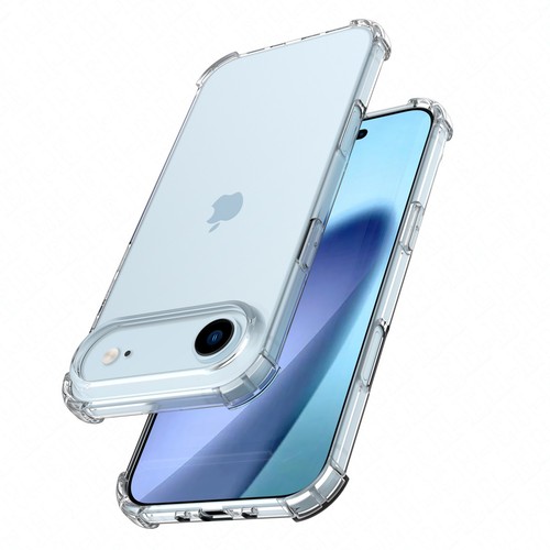 For iPhone 17 Pro Max AIR Shockproof Slim Clear TPU Case Cover /Screen Protector - Picture 9 of 10