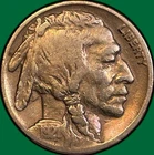 1921 Buffalo Nickel Very Fine VF Coin, Cleaning #35954