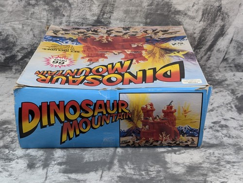 Tim Mee Toys Dinosaur Mountain Playset Box Sealed Figures Cavemen USA 5745 - Picture 18 of 22
