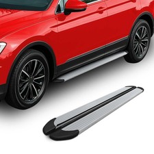 Seitenschweller Trittbretter Schweller für Audi Q7 4M 2015-2025 Aluminium Silber