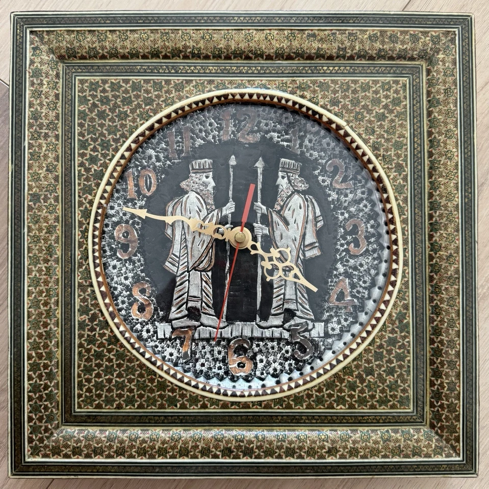 Vintage Handmade Clock Persian Art Treasure - Изображение 2 из 4