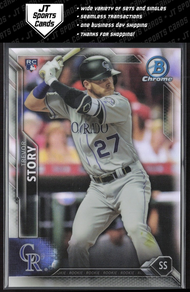 2016 Bowman Chrome Trevor Story 57 RC Refractor /499