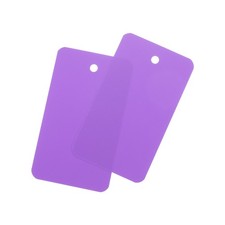 Waterproof Eyelet Hole Plastic Tags,Outdoor Tags,4x7cm Purple 200 Pcs