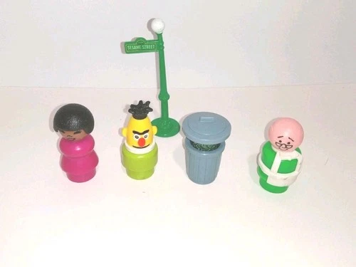Vintage Fisher Price Little People Sesame Street Figure Lot