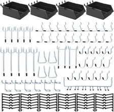 1/4 inch Heavy-Duty Pegboard Hooks, Only Suitable for 1/4" Pegboard Board,Metal