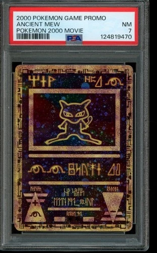PSA 7 NM Pokemon Ancient Mew Pokemon 2000 Movie Promo Holo