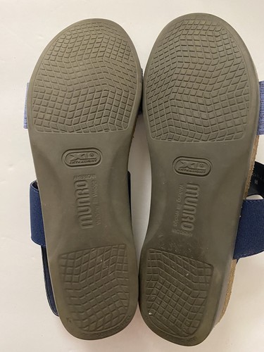 MUNRO Souki Suede Sole Sandals 2899 Size 8N Blue Suede Leather Strap - Picture 7 of 7