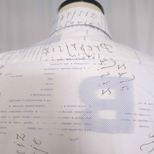 Guide London shirt mens XL P2P 22 White Text RN l/s 100% Cotton - Picture 6 of 17