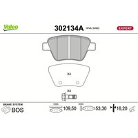Valeo 302134A Bremsbelagsatz FüR VW Seat Skoda Audi Touran Golf Jetta Caddy EOS