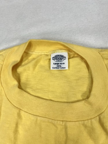 Camiseta De Colección Años 70 Towncraft Ribete Bolsillo Puntada Única Camiseta Marina de los Estados Unidos Para Hombre Grande - Imagen 4 de 11