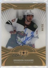 2021-22 Ultimate Collection Introductions Gold 44/50 Brandon Duhaime Auto 15xi