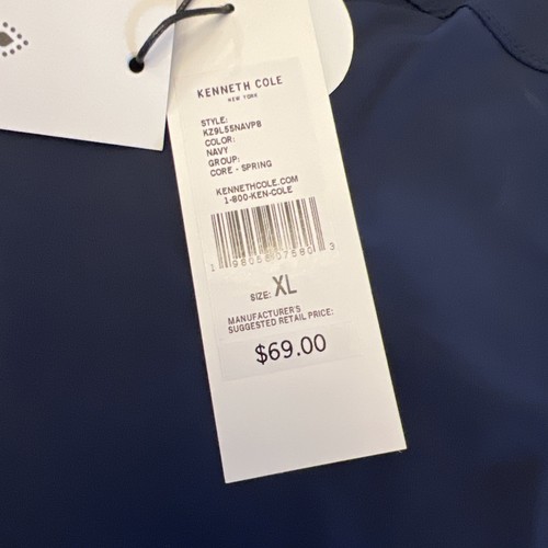 Kenneth Cole Men's Golf 1/4 Zip Vest Lightweight Stretch DWR Navy XL - Picture 4 of 13