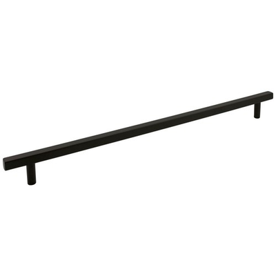 #ad Dominique Square Cabinet Bar Pull and Knobs Matte Black $189.18