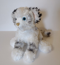 White Baby Tiger Cub Plush Floppy Shaggy Stripe Soft Stuffed Animal Toy 14" 2014