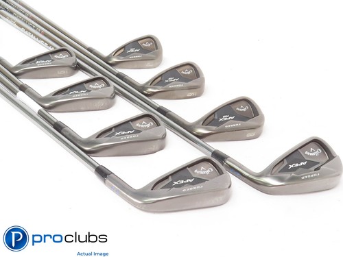 Nice Callaway '19 APEX Smoke 3-PW IRON SET - Regular Flex Graphite +1/2" 436377 - Picture 2 of 6