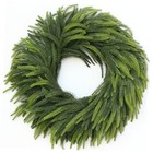 26" Large Norfolk Pine Wreath for Front Door, Realistic Artificial Christmas 
