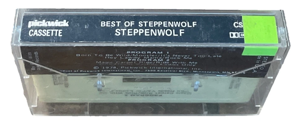 The Best Of by Steppenwolf (Cassette Tape 1978 Pickwick) Foto 3 de 3