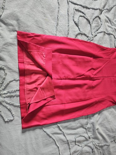 Talbots Dress Womens 12p Pink Linen Sleeveless Lined Zip Knee Length - Picture 6 of 6