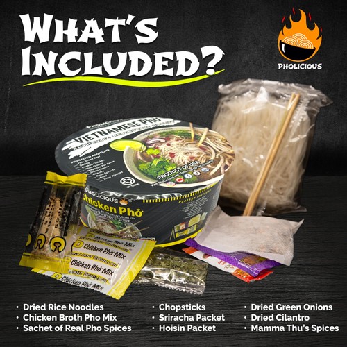 PhoLicious Instant Huhn Pho Authentische Vietnamesische Reisnudelsuppe Kit mit... - Bild 4 von 8