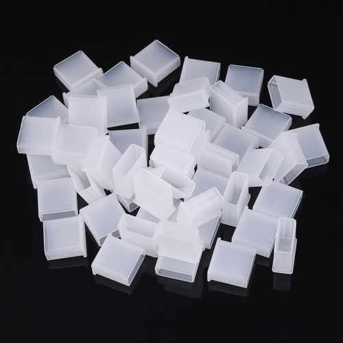 50 Pcs Coques de Prises de Port USB Transparentes pour Accessoires Ordinateur Portable et PC - Photo 10 sur 12